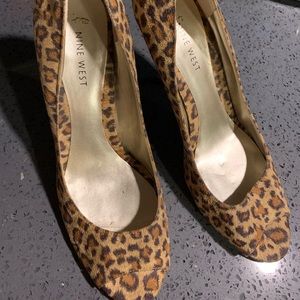 Nine West Leopard high heels 🔥